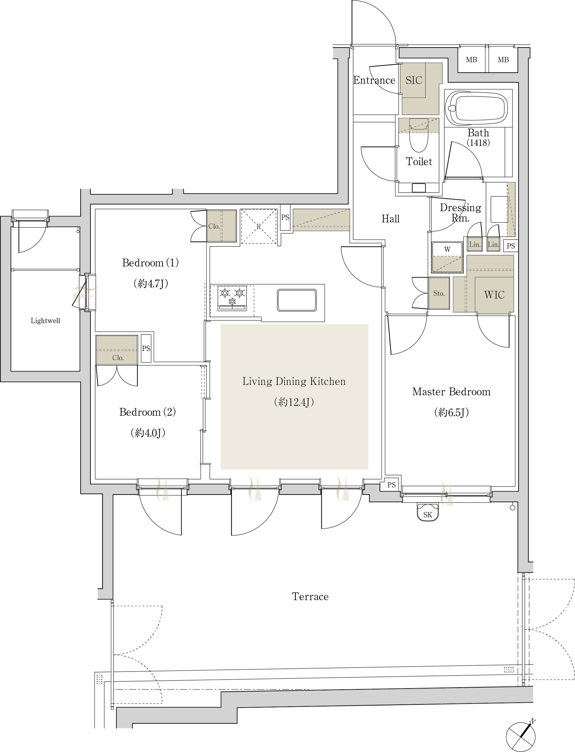 The Circle Cgtype リビング・ダイニング中心の [集いの邸]