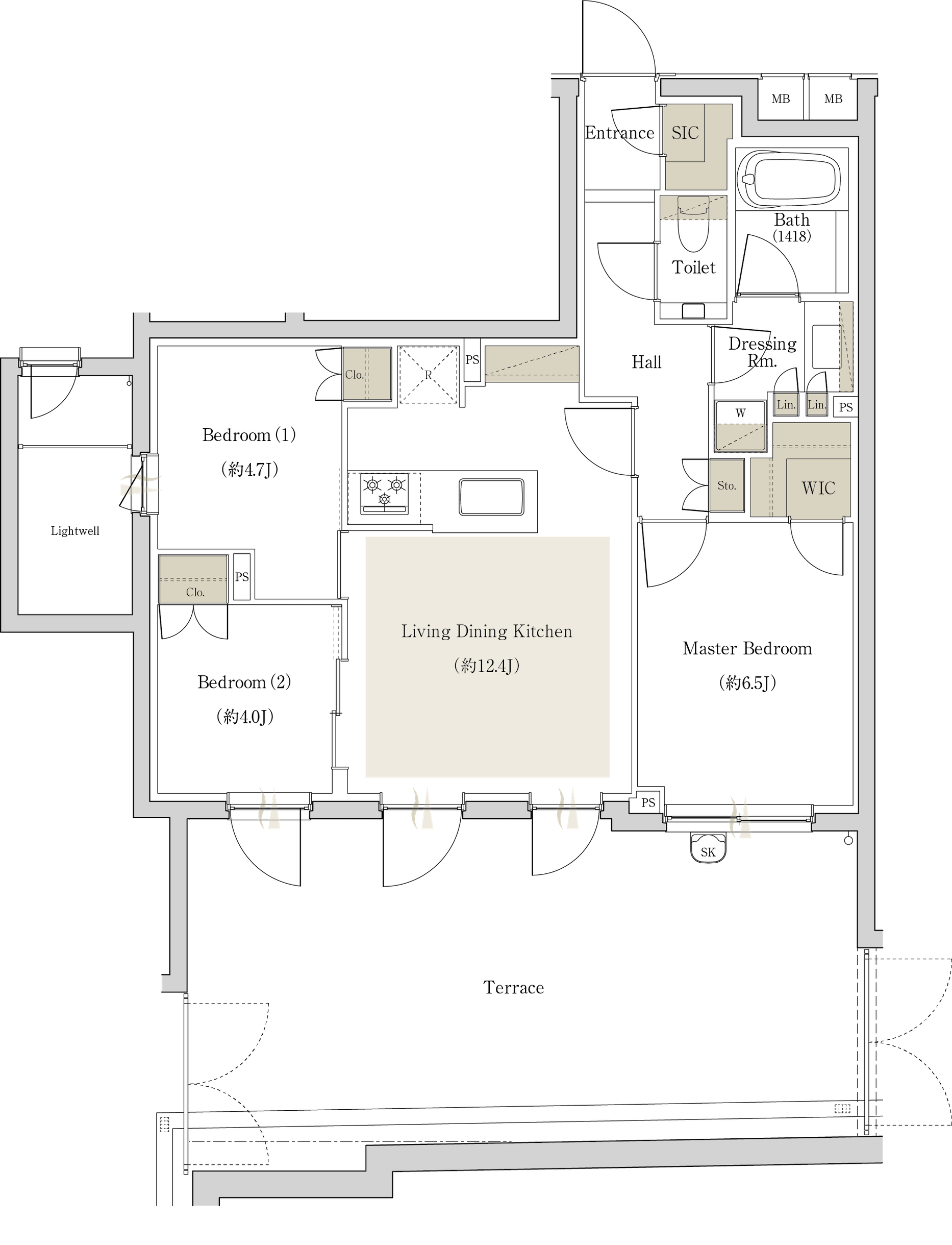 The Circle Cgtype リビング・ダイニング中心の [集いの邸]