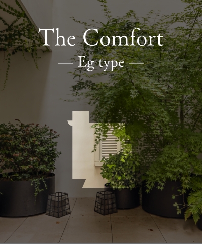 The Comfort Egtype リビングテラス一体空間プラン［寛の邸］