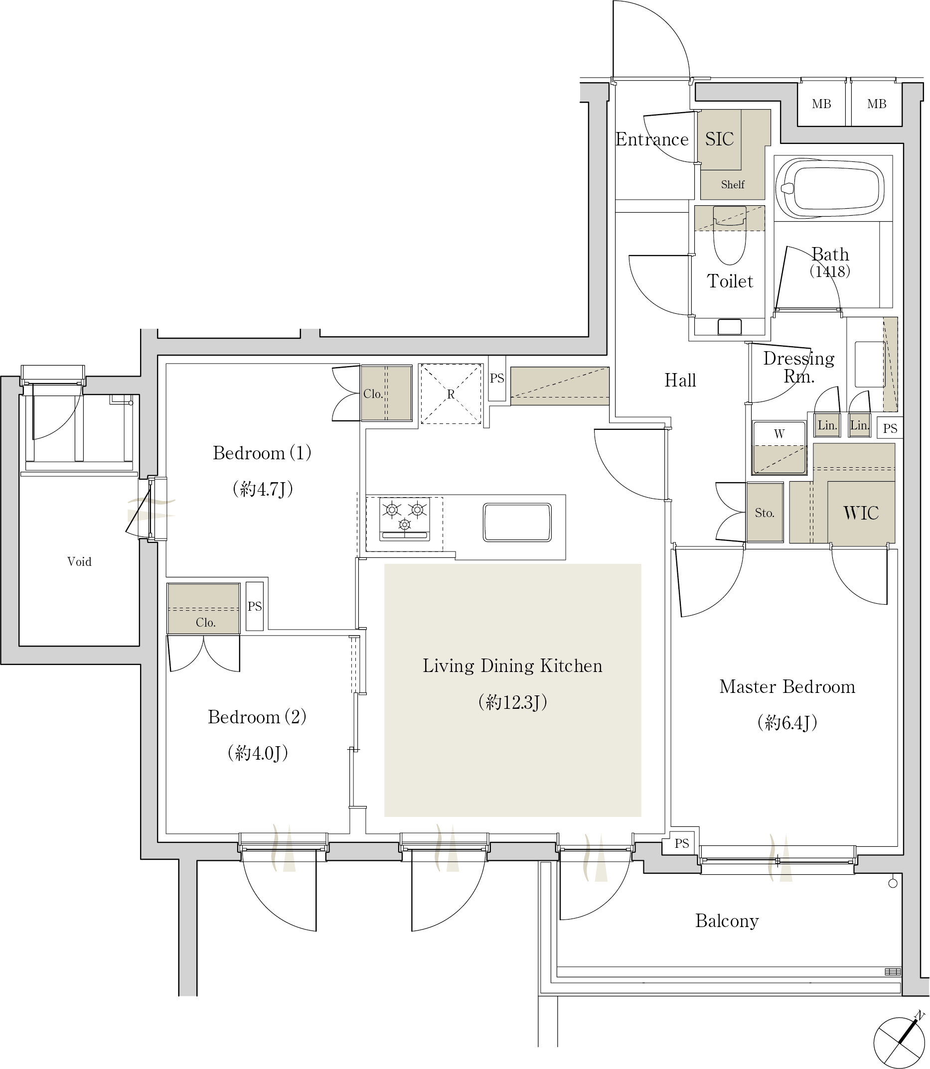 The Circle Ctype リビング・ダイニング中心の [集いの邸]