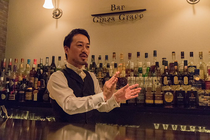 Bar 銀座グレイス オーナーの野原健太さん