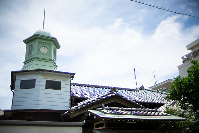 旧馬込小学校のシンボル　時計台