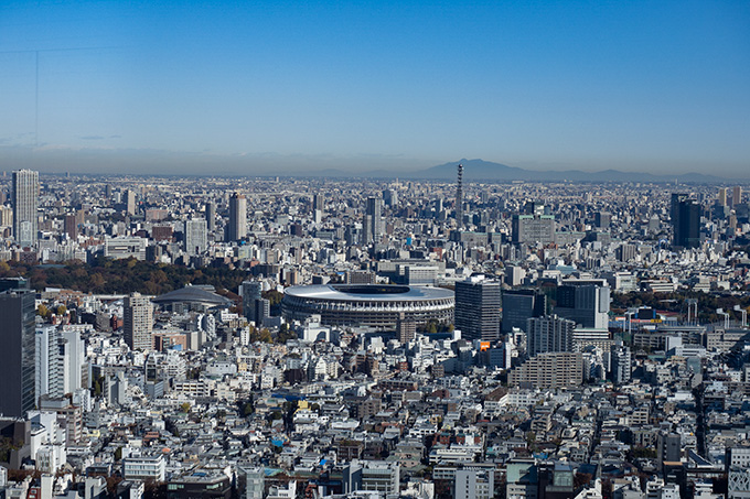 完成したばかりの国立競技場